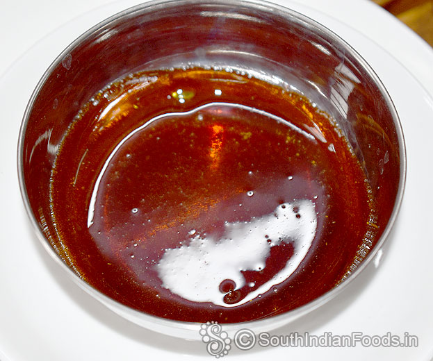 Pour into bowl, let it set [Apr. 5 min]